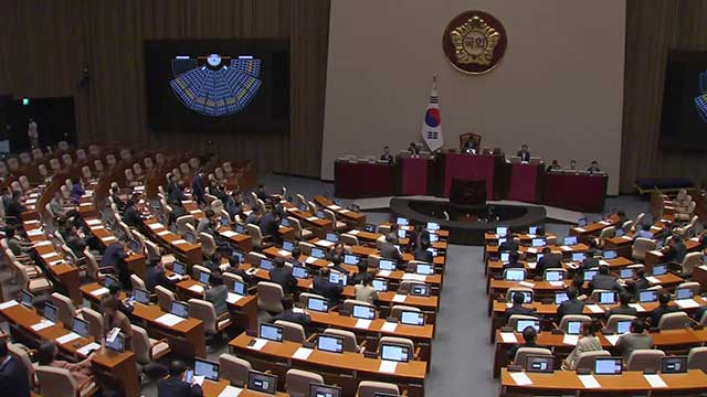 [속보] ‘채상병특검법’ 국회 본회의 상정…여당 의원 단체 퇴정
