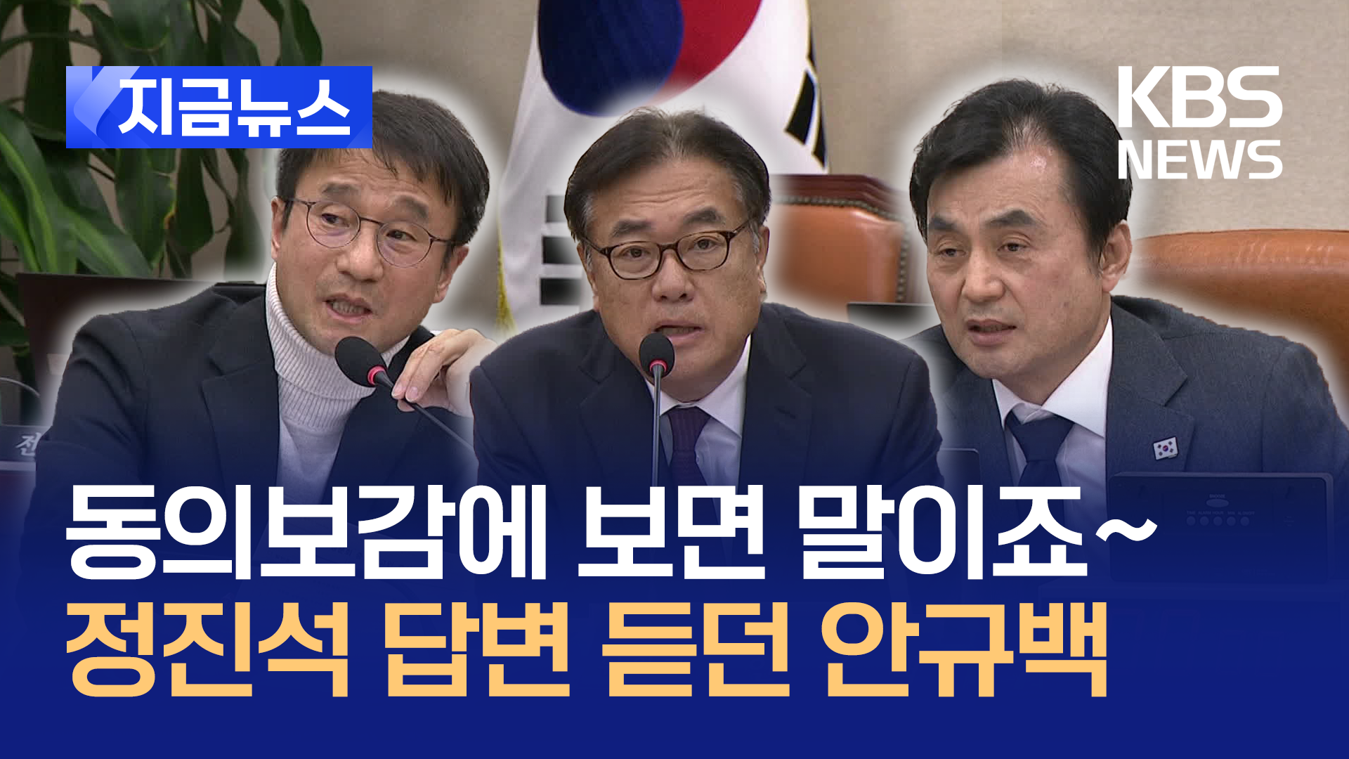 “29명 연타발 탄핵, 문명 세계에 없어” 발언에 안규백 위원장은 [지금뉴스]