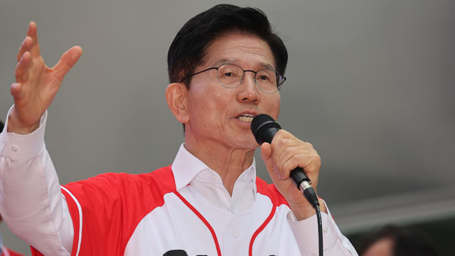 김문수, 경기·충청 표심 공략…<br>“행정수도 세종 이전”