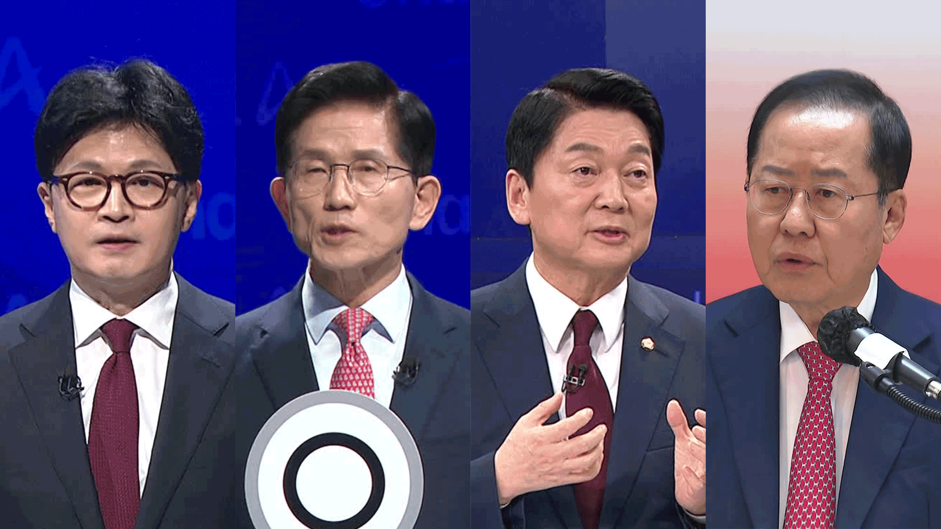 김문수vs한동훈, 안철수vs김문수…계엄·탄핵 격돌