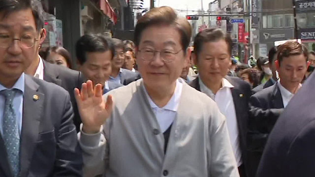 이재명 “김문수, 선출된 후보 확정 다행…내란 석고대죄부터 해야”