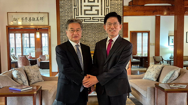 김문수, 주한미국 대사대리 오찬…“한미 동맹·북핵·통상 진솔한 대화”